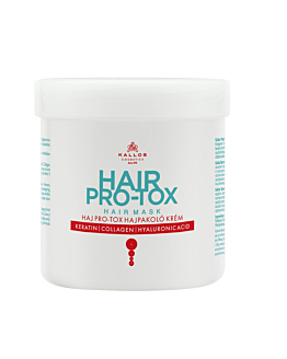 Kallos Hair Pro-Tox Hair Mask maska do włosów z keratyną kolagenem i kwasem hialuronowym, 500ml