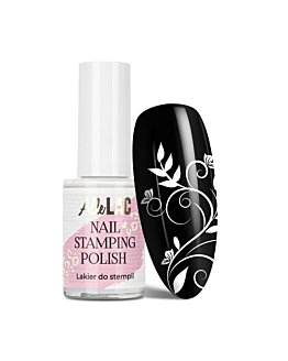 AlleLac Nail Stamping Polish Lakier Do Stempli I Stampingu Biały White 7 ml