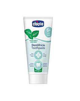 Chicco Toothpaste Pasta do zębów z fluorem 1450ppm o smaku miętowym, 6l+, 50ml
