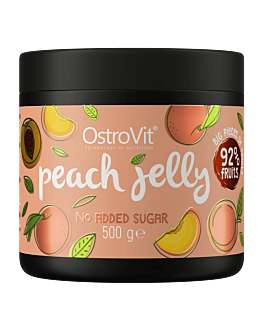 OstroVit Peach Jelly Owoce w żelu 500 g o smaku brzoskwiniowym