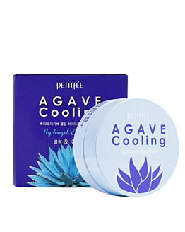 Petitfee Agave Cooling Hydrogel Eye Mask, Chłodzące płatki pod oczy, 60szt