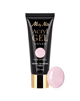 MollyNails Akrylożel Żel Budujący Do Przedłużania Paznokci Pink Sparkle 30 ml