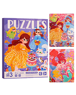Habarri Duże puzzle magnetyczne Księżniczki, Poziom 3