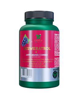 Lanco Nutritions Resweratrol Premium 1155mg, combo antyoksydacyjne, 60 kaps