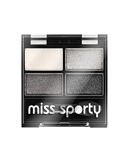 Miss Sporty Studio Colour Quattro Eye Shadow poczwórne cienie do powiek 404 Real Smoky/Smoky Black, 5g
