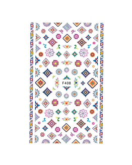 Allepaznokcie Naklejki Do Paznokci Cienkie Samoprzylepne Wzory Ornamenty F408