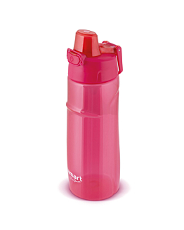 Lamart Bidon Butelka sportowa z ustnikiem LOCK LT4063 Różowy 700 ml