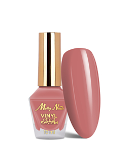 MollyNails Color Lacquer Vinyl Effect System STEP 2 Klasyczny Lakier Rose Pink 10 ml