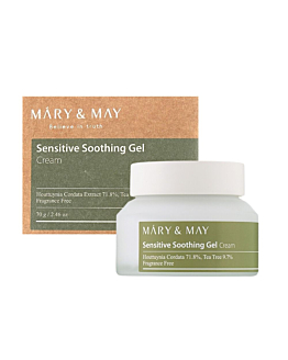 Mary&May Sensitive Soothing Gel Cream 70 g - Łagodzący podrażnienia krem do twarzy