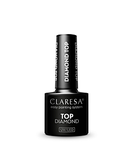 Claresa Top Diamond No Wipe top hybrydowy do paznokci, 5g
