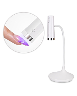 MollyNails U2Lampa LED Do Paznokci Lakierów Hybrydowych Żeli i Akrylożeli Bezprzewodowa Biała 3W