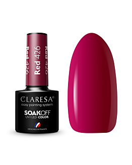 Claresa Soak Off UV/LED Red lakier hybrydowy 426, 5g