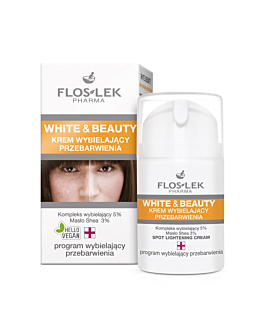 Floslek White & Beauty krem wybielający przebarwienia, 50ml