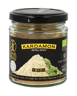 Pięć Przemian Kardamon mielony bezglutenowy BIO 60 g