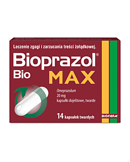 Bioprazol Bio Max 20 mg, kaps. dojelitowe twarde 14 szt.
