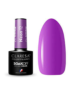 Claresa Soak Off UV/LED Neon lakier hybrydowy 12, 5g
