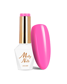 MollyNails Power Flower Fuchsia Lakier Hybrydowy UV LED Nr 724 8 g