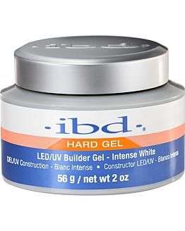 IBD Hard Builder Gel LED/UV żel budujący Intense White, 56g