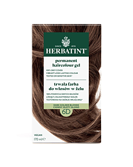 Herbatint Trwała Farba do włosów 6D Ciemny Złoty Blond, 170 ml