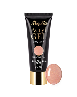 MollyNails Akrylożel Żel Budujący Do Przedłużania Paznokci Peach Glow 30 ml