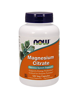 Now Foods Magnesium Citrate 400 mg 120 Kapsułek