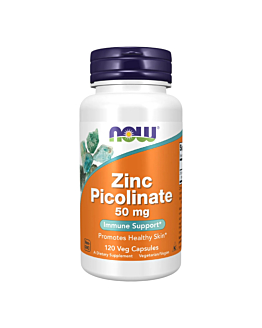 Now Foods Zinc Picolinate 50 mg Kapsułki, 120 sztuk