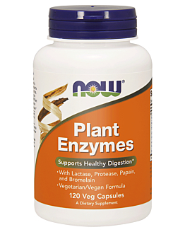 Now Foods Plant Enzymes, Roślinne enzymy trawienne, Kapsułki