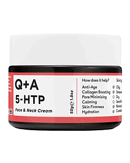 Q+A 5-HTP -  Krem do twarzy i szyi z aminokwasem 5-HTP 50g