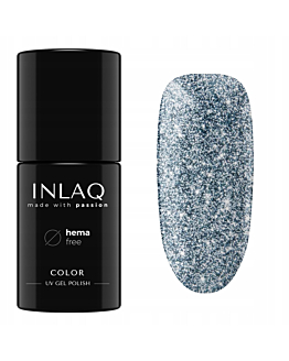 INLAQ Lakier Hybrydowy Brokatowy HEMA Free, Aquarius