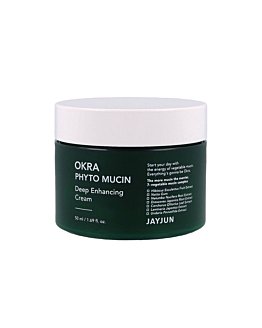 Jayjun Okra Phyto Mucin Deep Enhancing Cream, krem do twarzy o działaniu silnie nawilżającym, 50ml