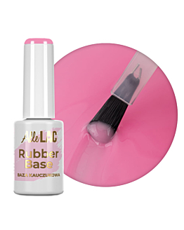 AlleLac Baza Kauczukowa Do Paznokci Rubber Base Hybrydowa Pink Punch Nr 4 7g