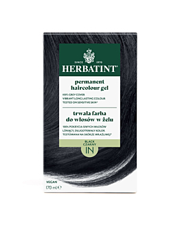 Herbatint Trwała Farba do włosów 1N Czarny, 170 ml