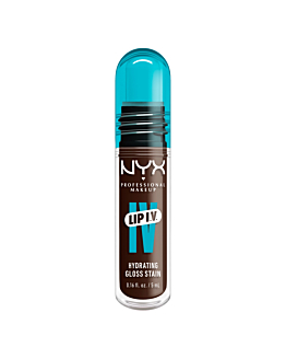 NYX Lip I.V. Gloss idratante per labbra, Espresso Soak