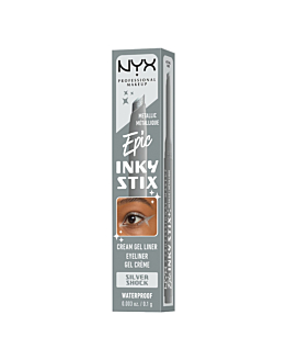 NYX Epic Inky Stix Kremowo-żelowy eyeliner, Silver Shock