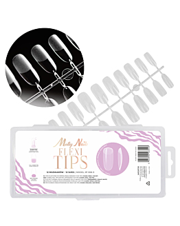MollyNails Flexi Tips Tipsy Do Szybkiego Przedłużania Paznokci Owal 240 szt.