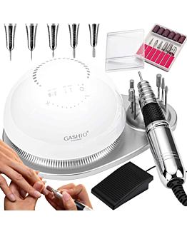 Gashio Frezarka do Paznokci Profesjonalna 68 W Manicure z Frezami i Ledami Premium