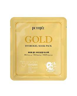 PETITFEE Gold Hydrogel Mask Pack, Hydrożelowa maseczka w płachcie, 32g
