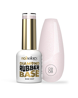 Clavier Nailsology Diamond Rubber Base baza hybrydowa DB08 Pearly Bride, 8ml