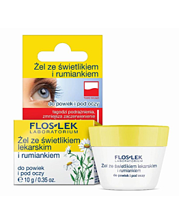 Floslek Żel ze świetlikiem lekarskim i rumiankiem do powiek i pod oczy, 10g