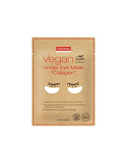 Purederm Vegan Under Eye Mask wegańskie płatki pod oczy z kolagenem 30szt