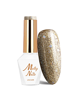 MollyNails Queens Of Life Perfect Gold Lakier Hybrydowy UV LED Nr 32 8 g