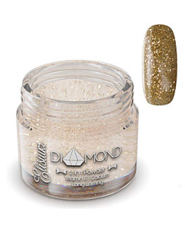 Elisium Diamond 2in1 Powder proszek do manicure tytanowego D09 Glowing Gold, 23g