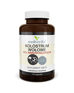 Medverita Colostrum wołowe 400 mg 100 kapsułek