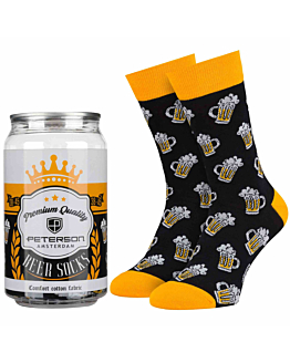 Peterson skarpety męskie prezentowe piwo w puszce Beer Socks rozm. 38-44
