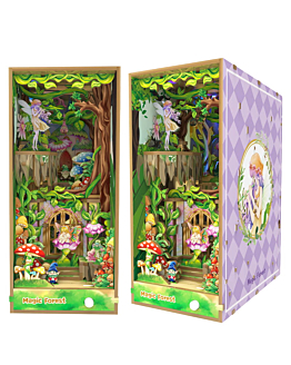 Habarri Miniaturowy domek Book Nook - Leśne elfy