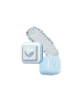 Colorgram Milk Bling Heartlighter, niebieski rozświetlacz serduszko, 06 Bubbles Blue, 2g