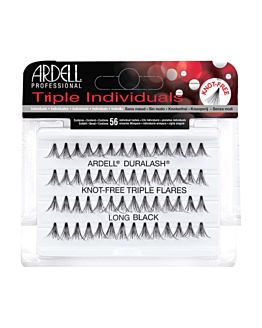 Ardell Triple Individuals zestaw 56 kępek rzęs Long Black