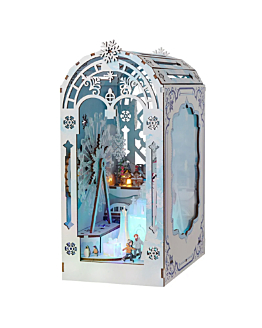 Habarri Miniaturowy domek Book Nook - Lodowa kraina