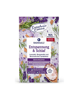 Dresdner Essenz Relaks i Sen Sól do kąpieli Epsom, zestaw 2x 60 g