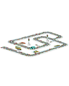 Habarri Droga - tor dla samochodów Miasto - Puzzle 44 elementy